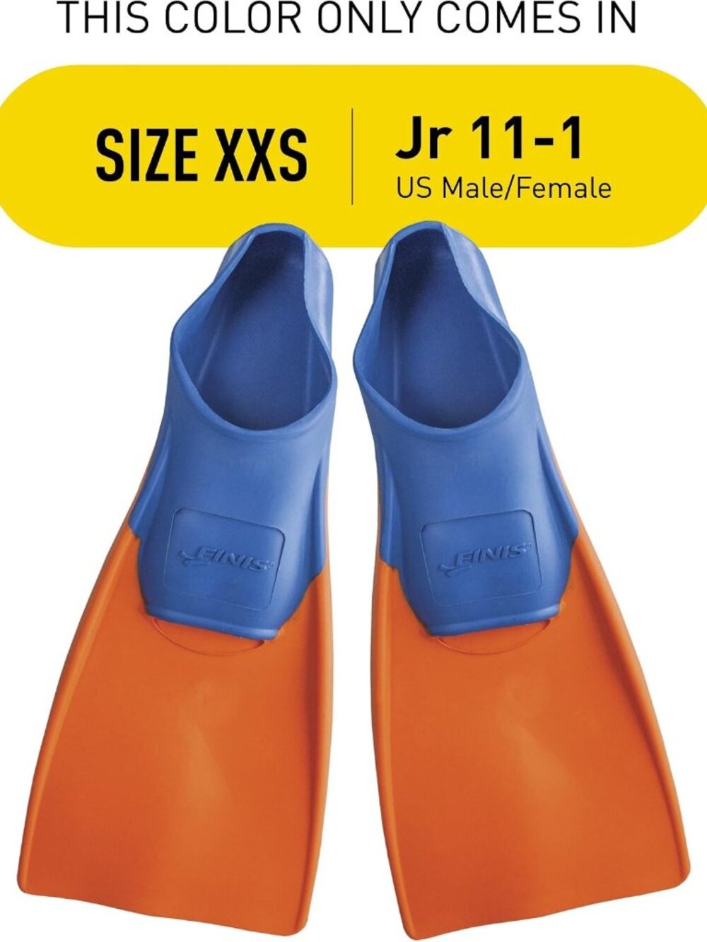 FINIS Long Floating Swim Training Fins Kids Improves Kick Technique Junior 11-1